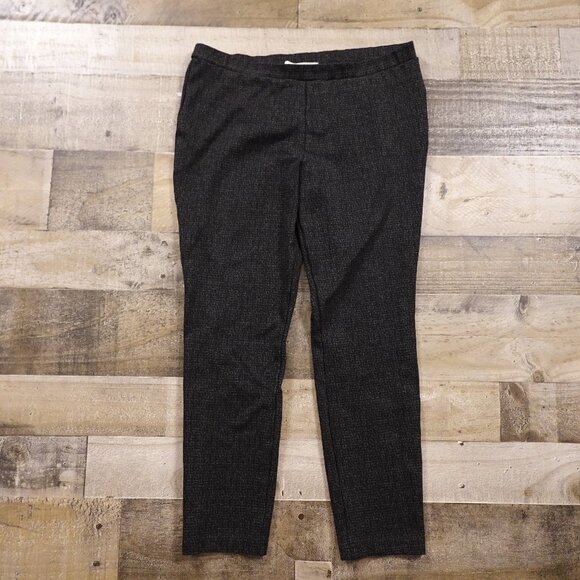 Joie Women’s Black Ponte Slim Pants Size Large, 25" Inseam Crop - Picture 1 of 9
